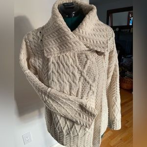Irish Wool Cardigan Sweater